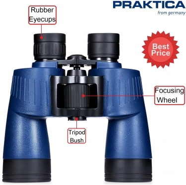 Praktica 7x50 Marine Charter Waterproof Binocular - Blue